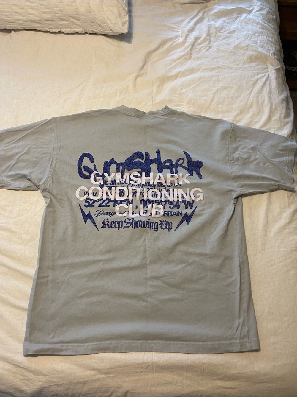 Gymshark Light Blue Short-Sleeve Conditioning Club Graphic Tee